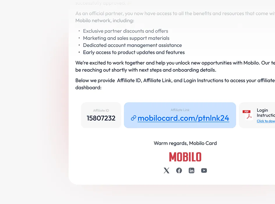 Acceptance mail everything you need to start earning